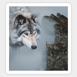 The Wolf Sees You Sticker